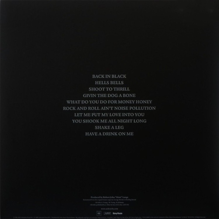 AC/DC - Back in Black (Arany-LP)