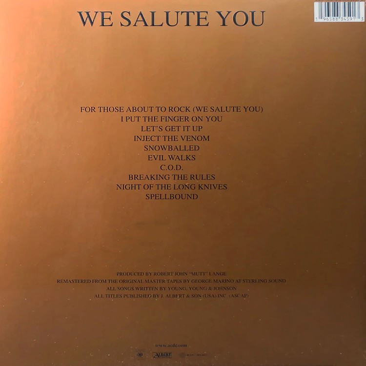 AC/DC - For Those About to Rock (Arany - LP)