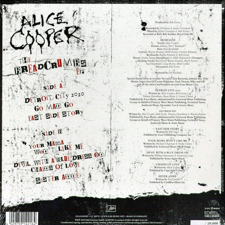Alice Cooper - Breadcrumbs (10” EP)