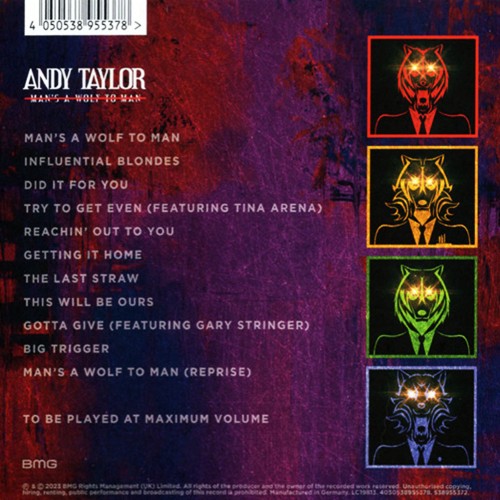 Andy Taylor - Man's A Wolf To Man (CD)