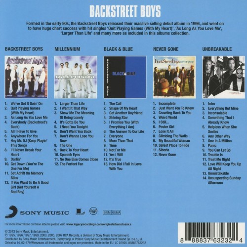 Backstreet Boys - Original Album Classics (5CD) Backstreet Boys - Original Album Classics (5CD)