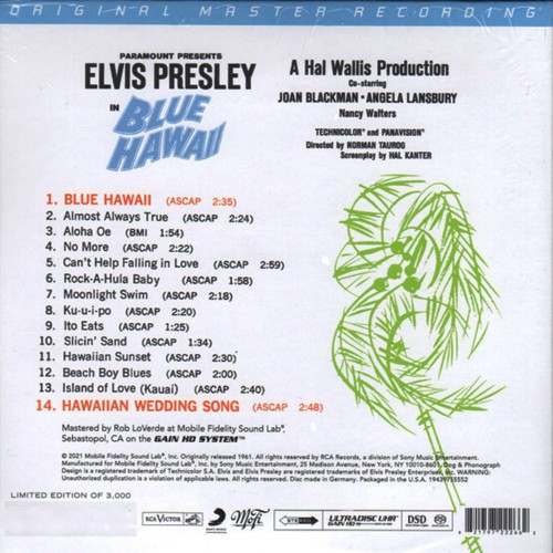 Elvis Presley – Blue Hawaii (Mobile Fidelity - SACD)