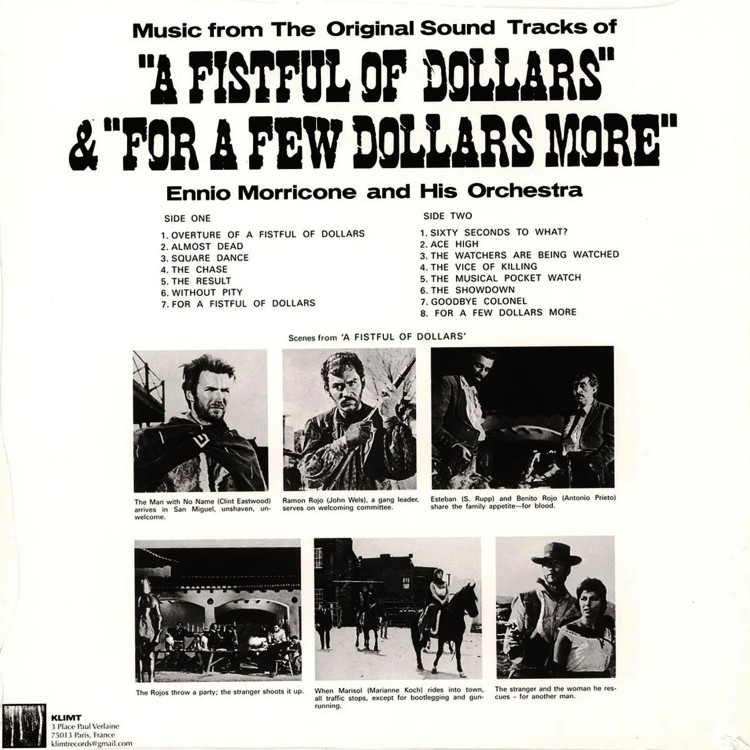Ennio Morricone - A Fistful of Dollars / For a Few Dollars More (Bordó - LP)