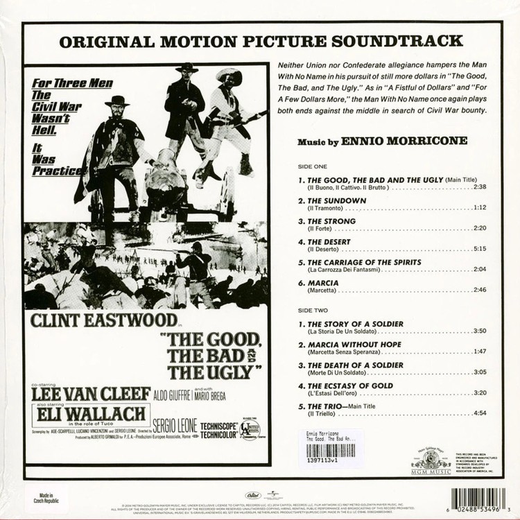 Ennio Morricone - The Good, The Bad And The Ugly [Original Motion Picture Soundtrack] (Narancssárga - LP)