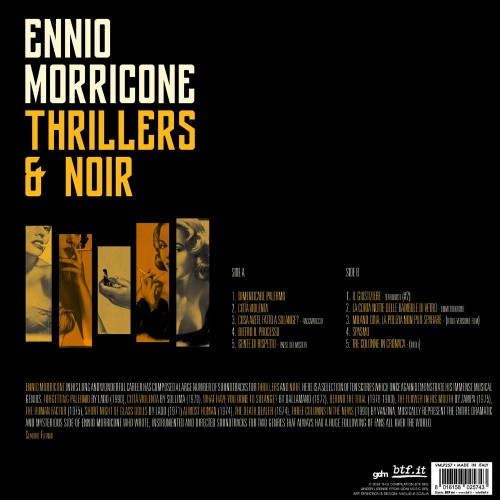 Ennio Morricone - Thrillers & Noir (Áttetsző sárga - LP)
