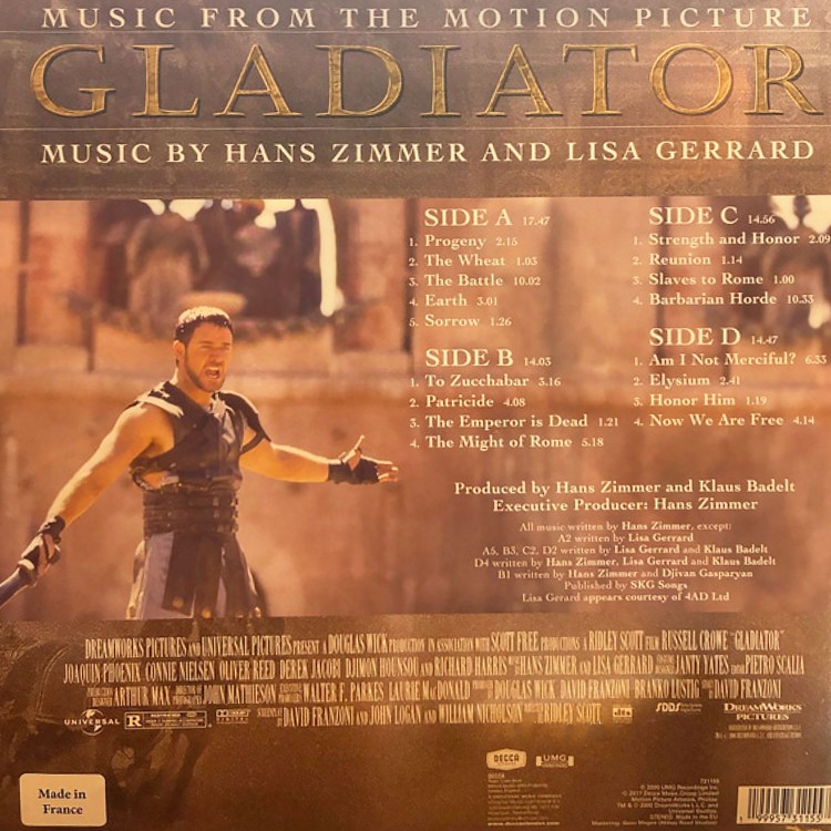 Hans Zimmer and Lisa Gerrard - Gladiator: Music From The Motion Picture (Arany - 2LP) Hans Zimmer and Lisa Gerrard - Gladiator: Music From The Motion Picture (Arany - 2LP)