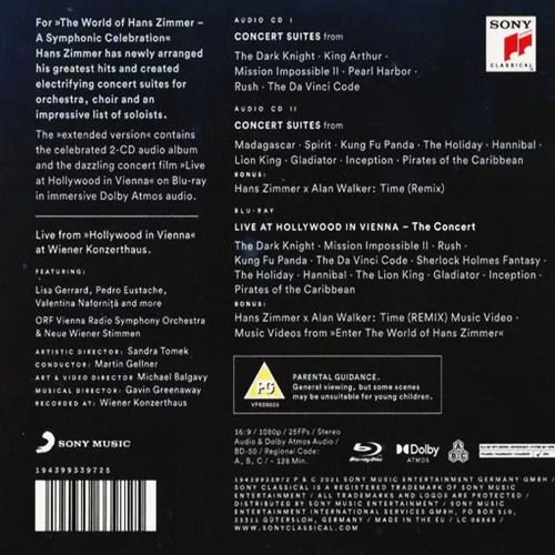 Hans Zimmer - The World Of Hans Zimmer [A Symphonic Celebration] (2CD+Blu-ray)