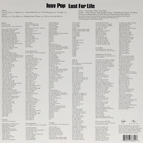 Iggy Pop - Lust For Life (LP)