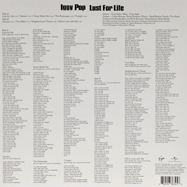 Iggy Pop - Lust For Life (LP)