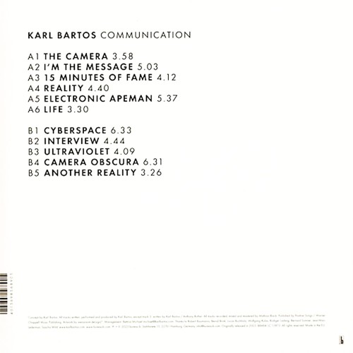 Karl Bartos - Communication (LP)
