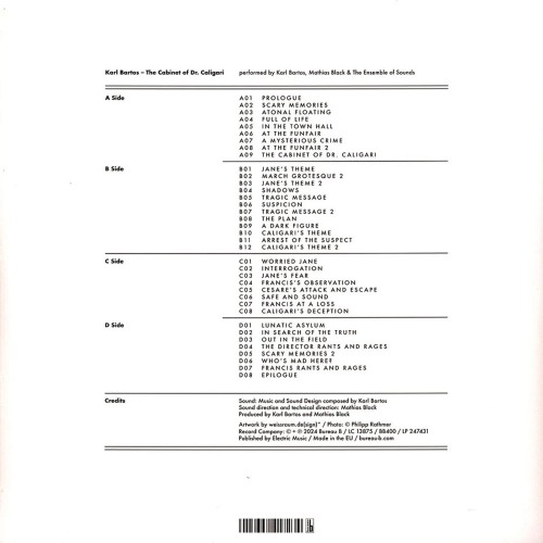 Karl Bartos - The Cabinet Of Dr. Caligari (2LP)