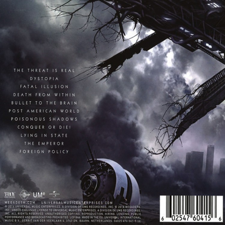 Megadeth - Dystopia (CD) Megadeth - Dystopia (CD)