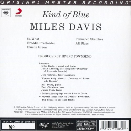 Miles Davis - Kind Of Blue (Mobile Fidelity - SACD) Miles Davis - Kind Of Blue (Mobile Fidelity - SACD)