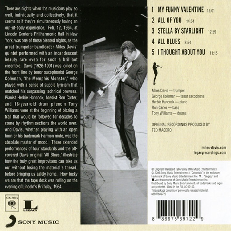Miles Davis - My Funny Valentine: Miles Davis In Concert (CD)