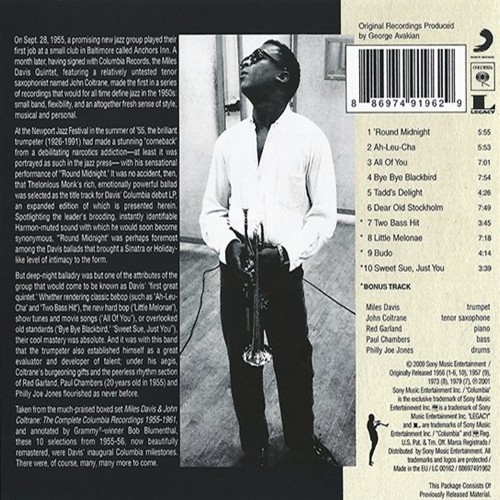Miles Davis - 'Round About Midnigh (CD)