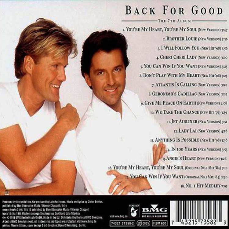Modern Talking - Back For Good (CD)
