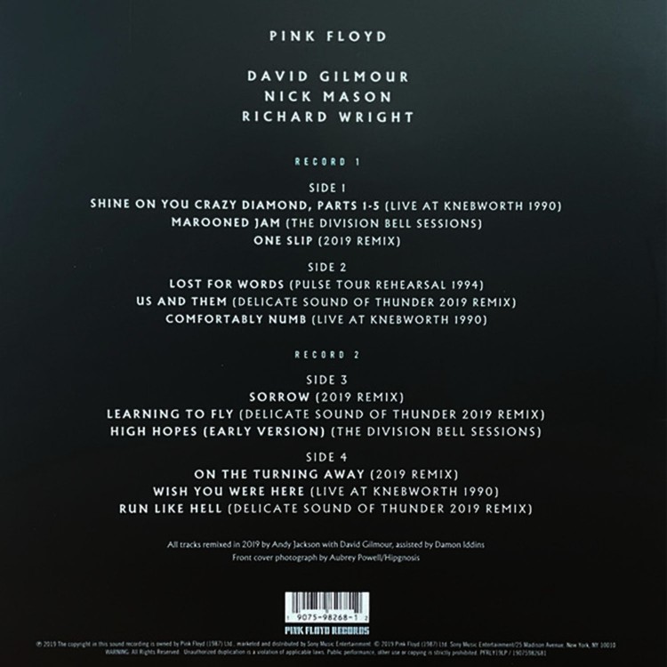 Pink Floyd - The Later Years 1987-2019 (2LP)