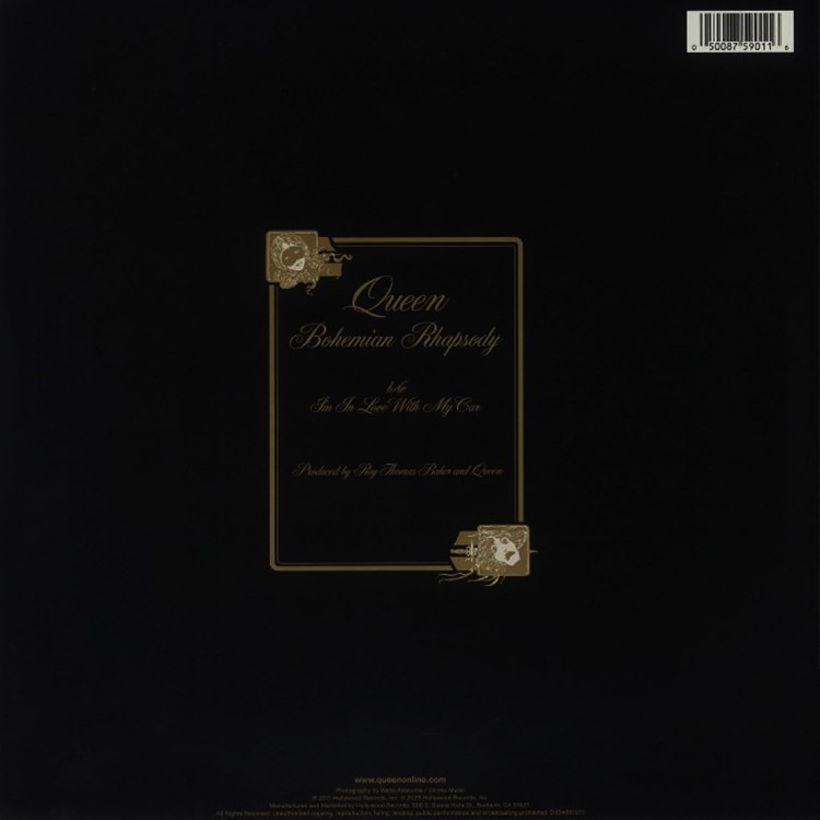 Queen - Bohemian Rhapsody [50th Anniversary] (Kék - Single LP)