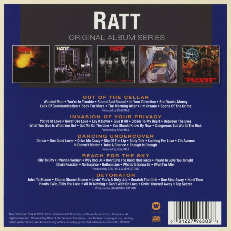 Ratt - Original Album Series (5CD)