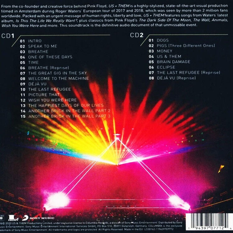 Roger Waters - Us+Them [Soundtrack to the Film by Sean Evans and Roger Waters] (2CD)