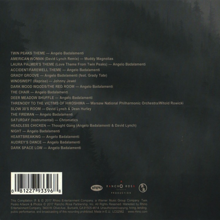 Válogatott Előadók - Twin Peaks [Music from the Limited Event Series] (CD)