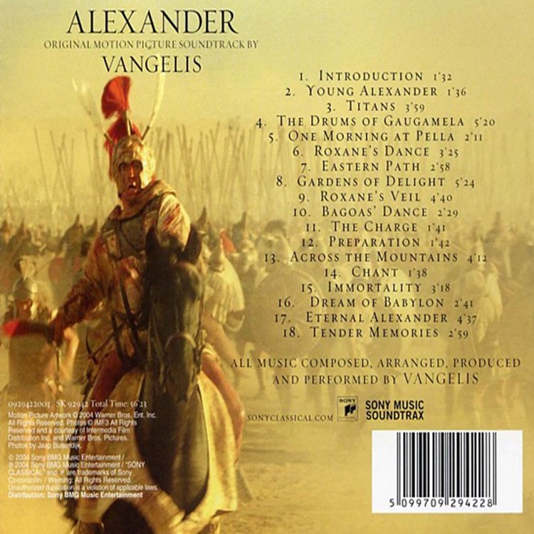 Vangelis - Alexander [Original Motion Picture Soundtrack] (CD)