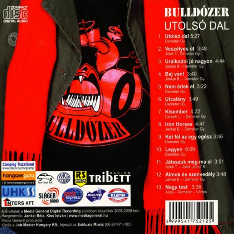 Bulldózer - Utolsó dal (CD)