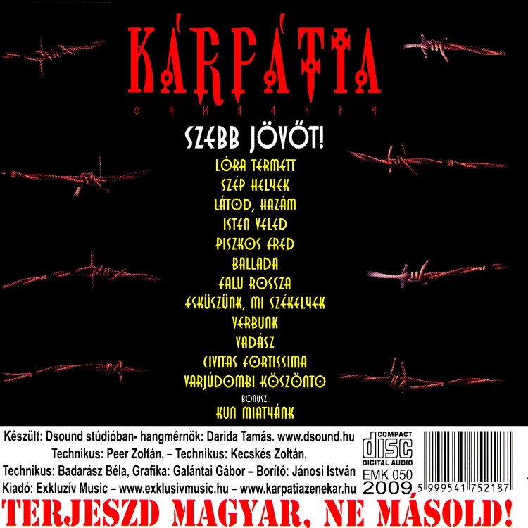Kárpátia - Szebb jövőt! (CD)