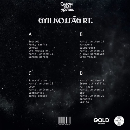 Ganxsta Zolee és a Kartel - Gyilkosság RT. (Fehér/Fekete - 2LP)