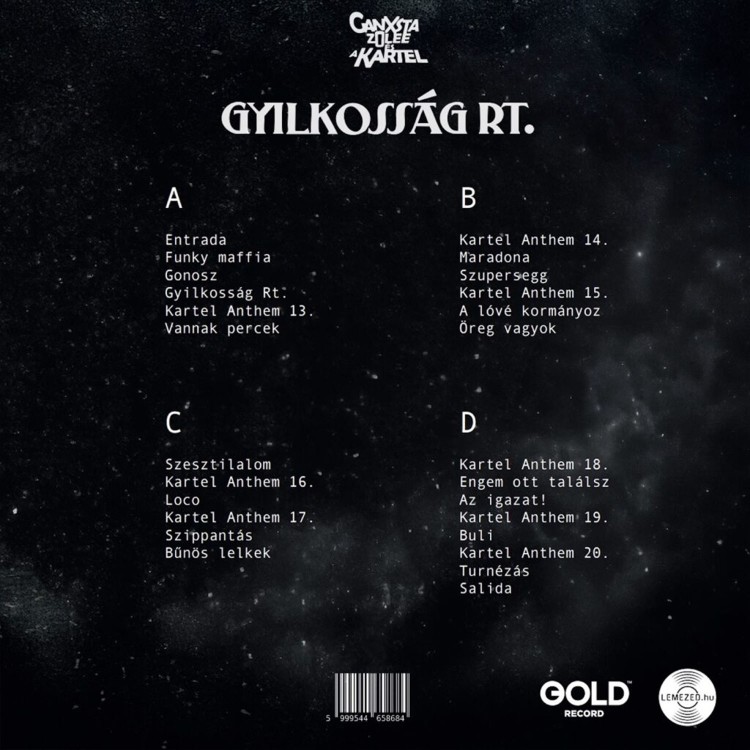 Ganxsta Zolee és a Kartel - Gyilkosság RT. (Fehér/Fekete - 2LP)