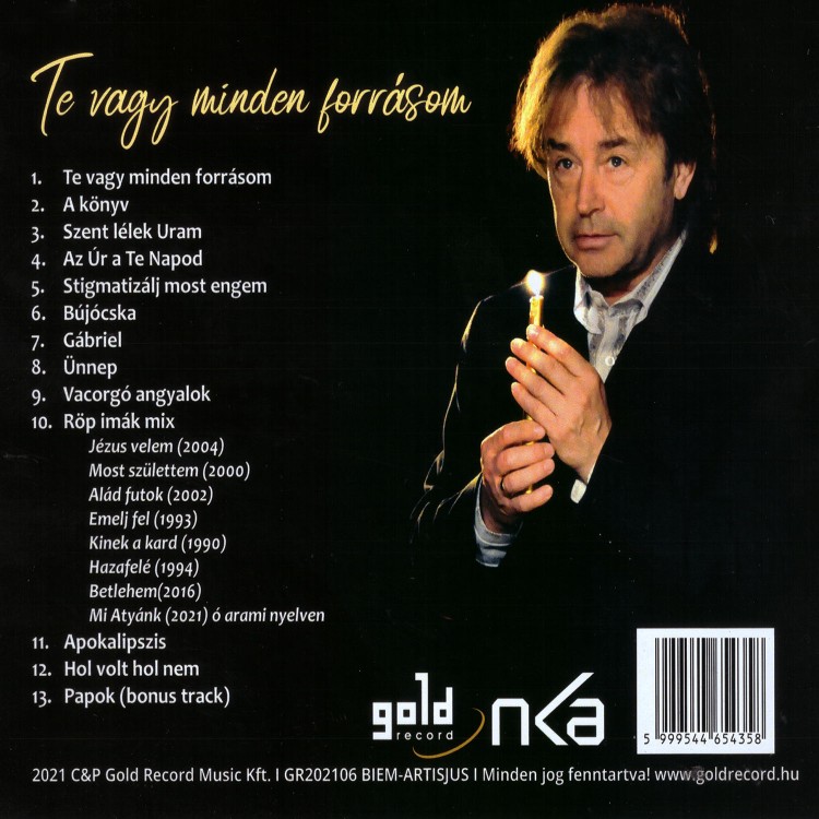 Szikora Róbert - Te vagy minden forrásom (CD)