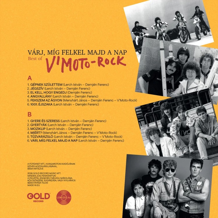V’Moto-Rock - Várj, míg felkel majd a nap (Piros - LP)