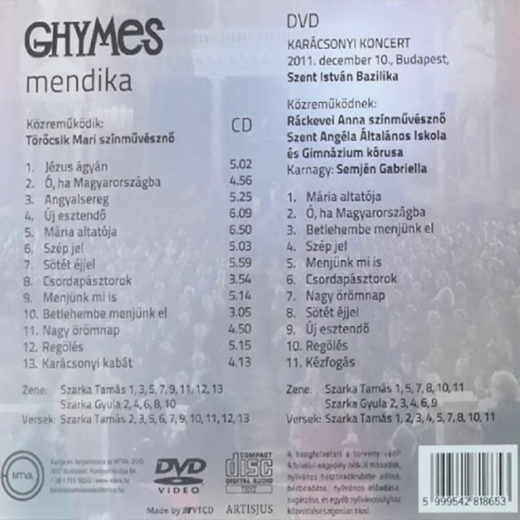 Ghymes - Mendika (CD+DVD)