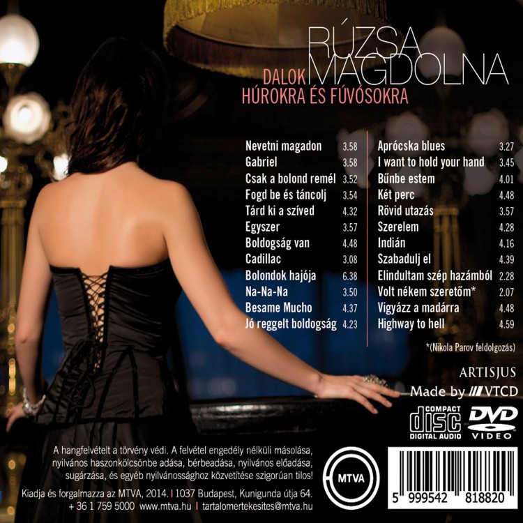 Rúzsa Magdolna - Dalok húrokra és fúvósokra (2CD+DVD)