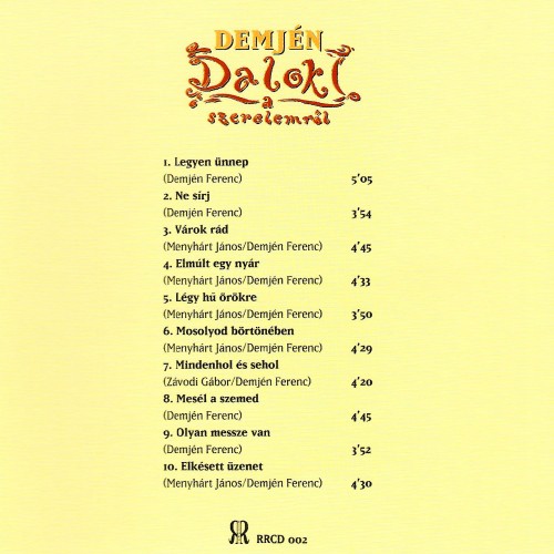 Demjén Ferenc - Dalok a szerelemről (CD)