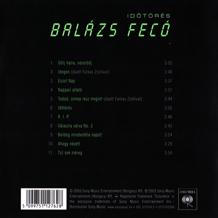 Balázs Fecó - Időtörés (CD)