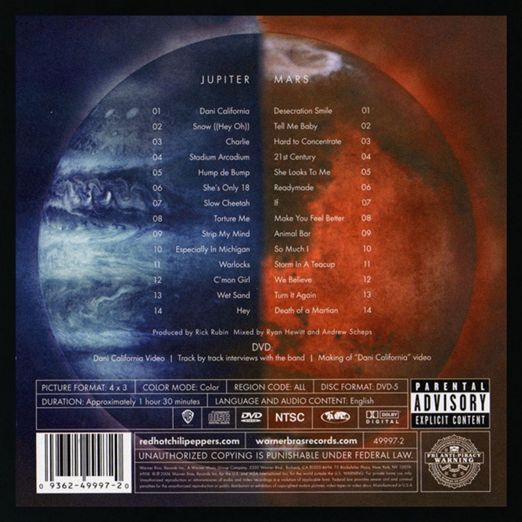 Red Hot Chili Peppers - Stadium Arcadium (Box Set - 2CD+DVD)