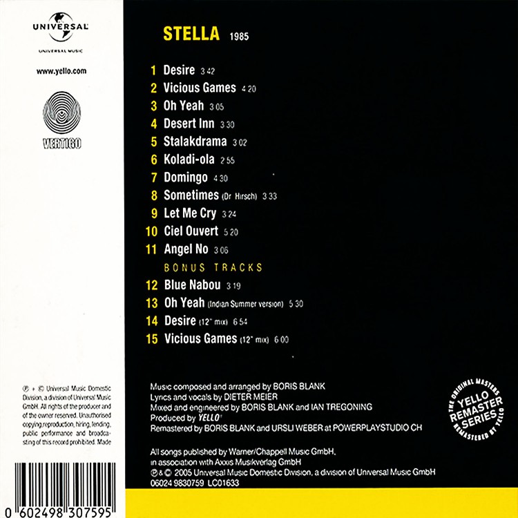 Yello - Stella (CD)