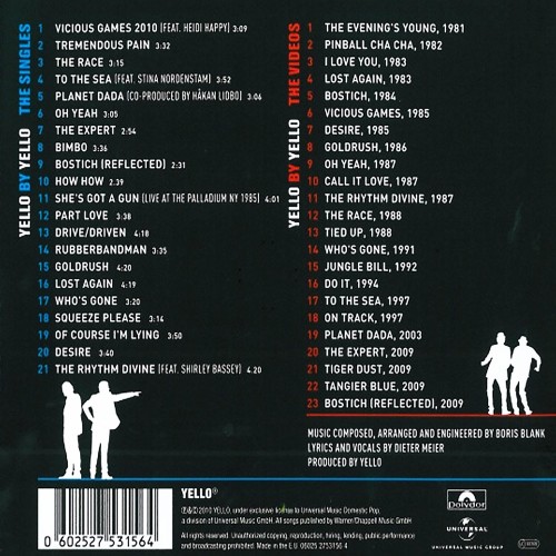 Yello - Yello By Yello [The Singles Collection Including The Videos 1980 - 2010] (CD+DVD)