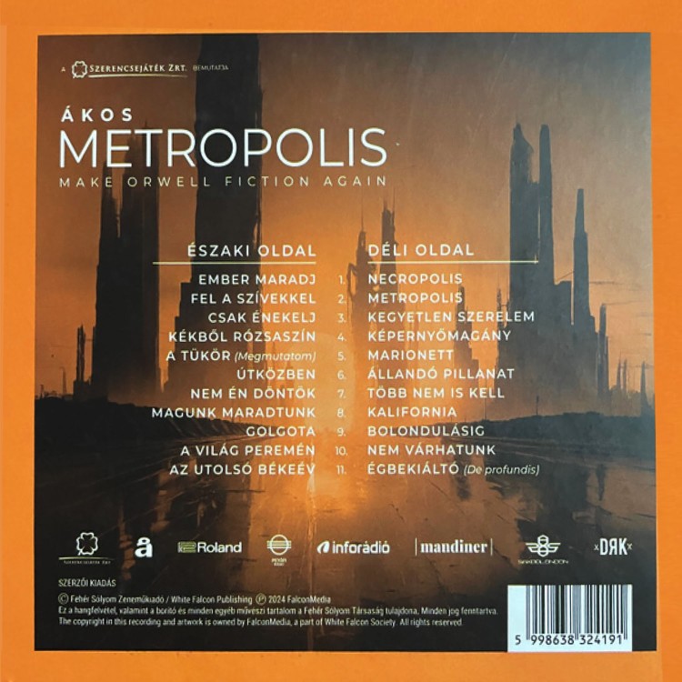 Ákos - Metropolis [Make Orwell Fiction Again] (2CD)