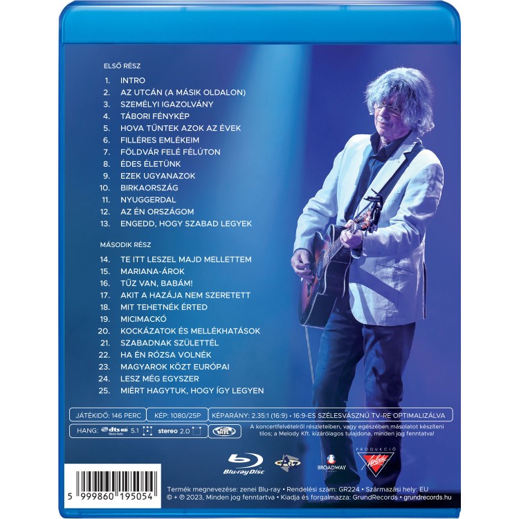 Bródy János - Aréna koncert [2022. november 12.] (Blu-ray)