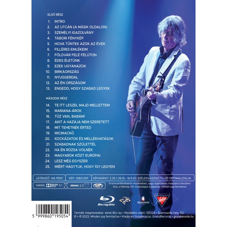 Bródy János - Aréna koncert [2022. november 12.] (Blu-ray)