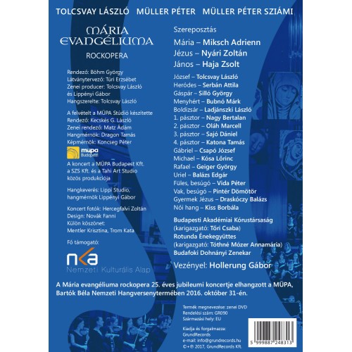 Tolcsvay László - Müller Péter - Müller Péter Sziámi: Mária Evangéliuma (DVD)