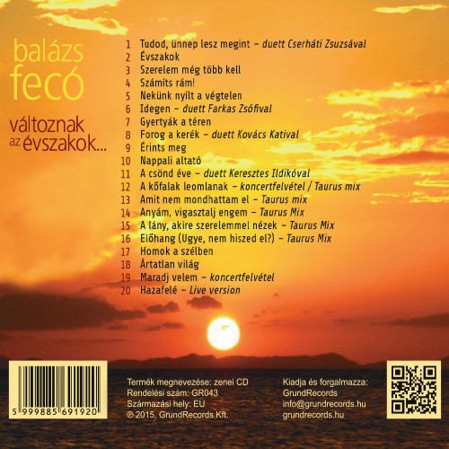 Balázs Fecó - Változnak az évszakok… (CD)
