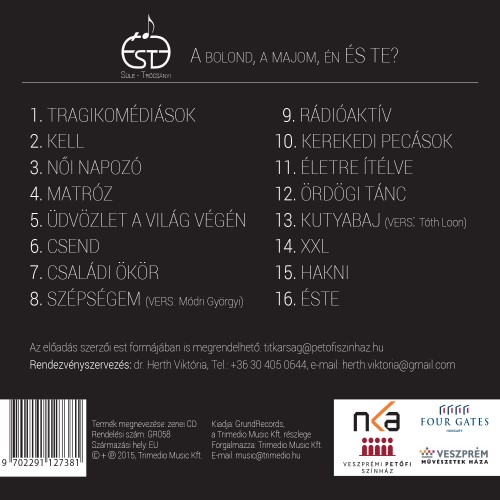 Süle - Trócsányi: Éste - A bolond, a majom, Én és Te (CD)