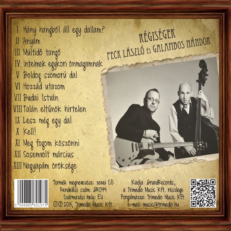 Galambos - Peck: Régiségek (CD)