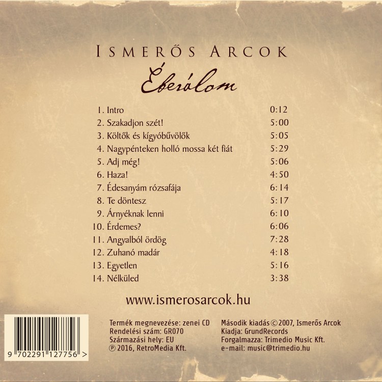 Ismerős Arcok - Éberálom (CD)