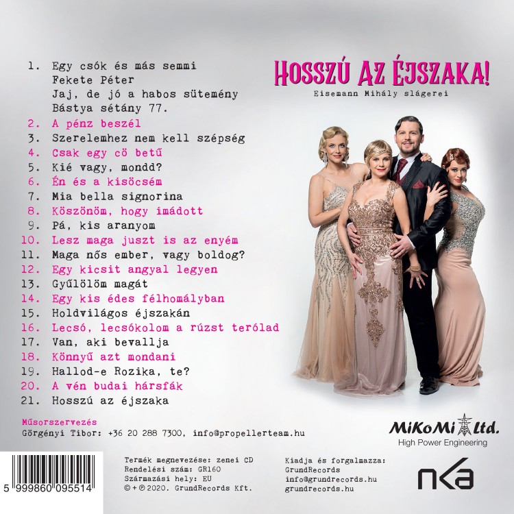 Hosszú az éjszaka! - Eisemann Mihály slágerei (CD)