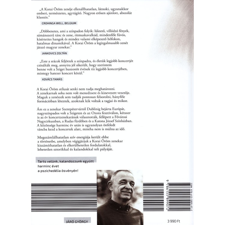 Járó György: Színpadon a Korai Öröm - A zenekar első 30 éve (könyv)