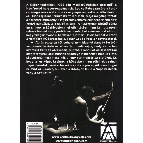 Lou Koller, Pete Koller és Howie Abrams: Vér és verejték – Sick Of It All (könyv)